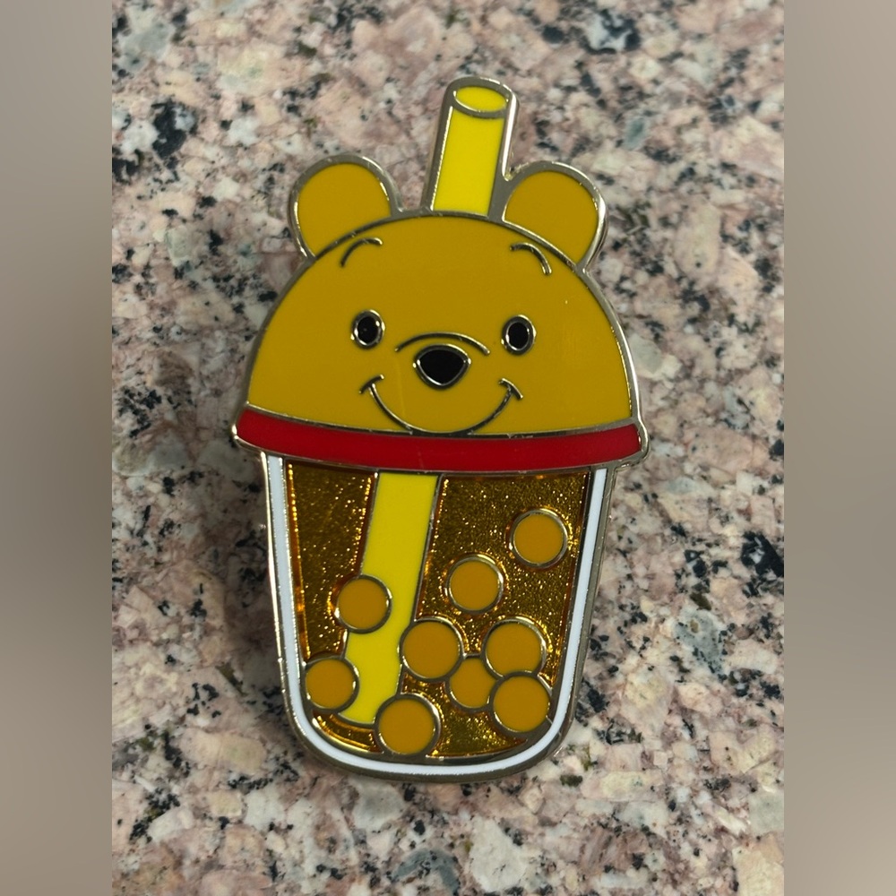Disney Parks Winnie The Pooh Boba Milk Tea Pin 2024